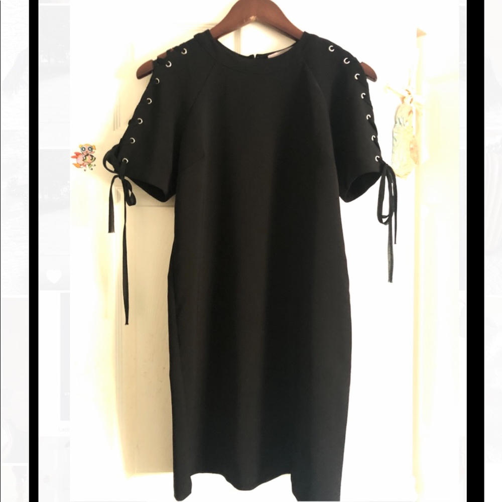 Forever 21 Black Tshirt mid length dress